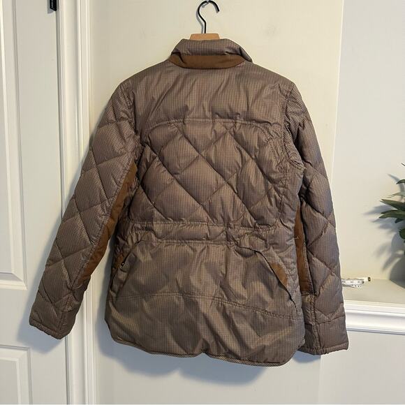 Eddie Bauer Brown Hunting Skyliner Goose Down Puffer Jacket Small - Picture 8 of 16